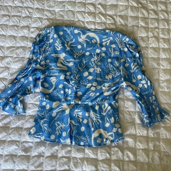 Rixo Payton mermaid printed blouse - Picture 8 of 10